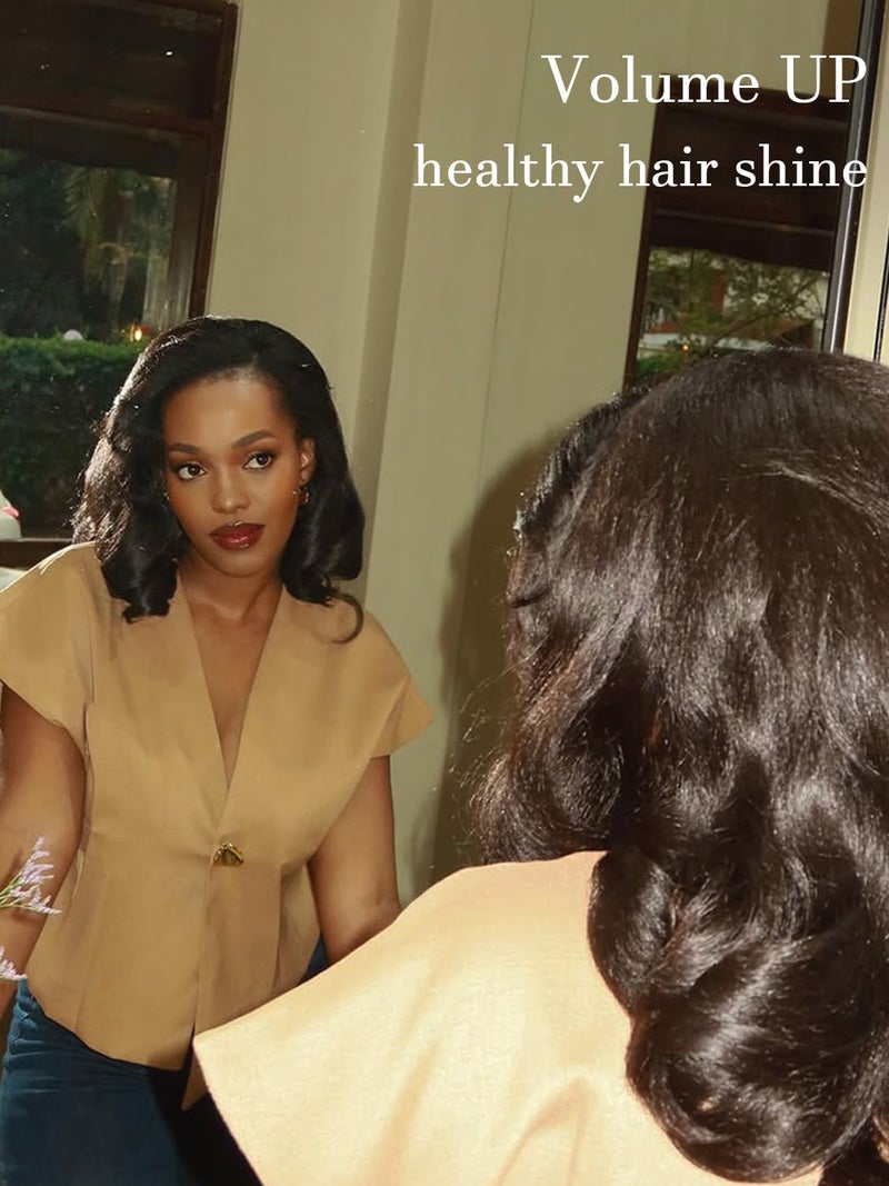 WIGER Short Body Wave Wig Side Part Lace Front Bob Wigs Pre Plucked Synthetic Glueless Curly Wig for Women Daily Party Wear And Go - Image 3